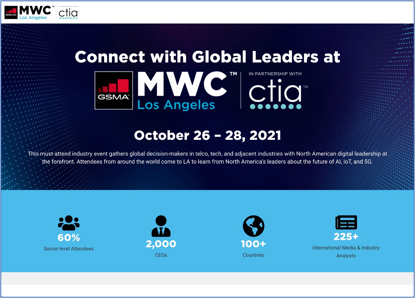 Mwc Los Angeles 21 イベントグローブ