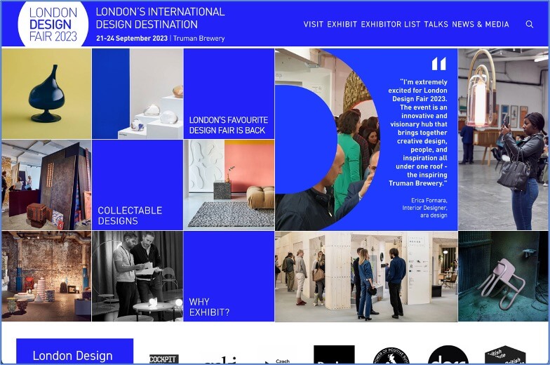 London Design Fair 2024 イベントグローブ